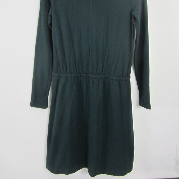 New Lou & Grey LOFT Womens S Dark Green Cowl Neck Soft Jersey Knit Drawstring - Picture 12 of 13